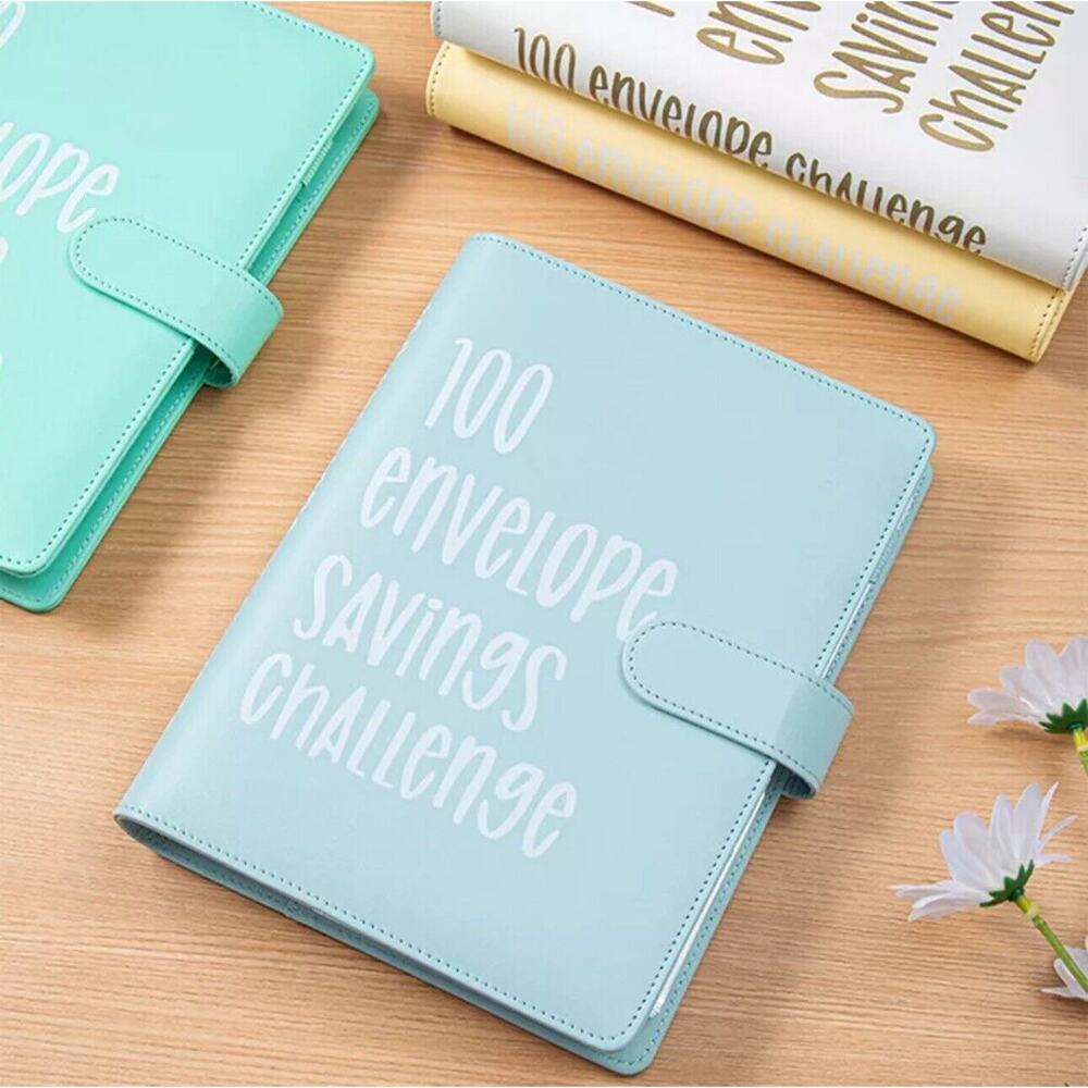 100 Envelope Challenge Binder Saving Challenge Budget Notebook Cash Organizer​